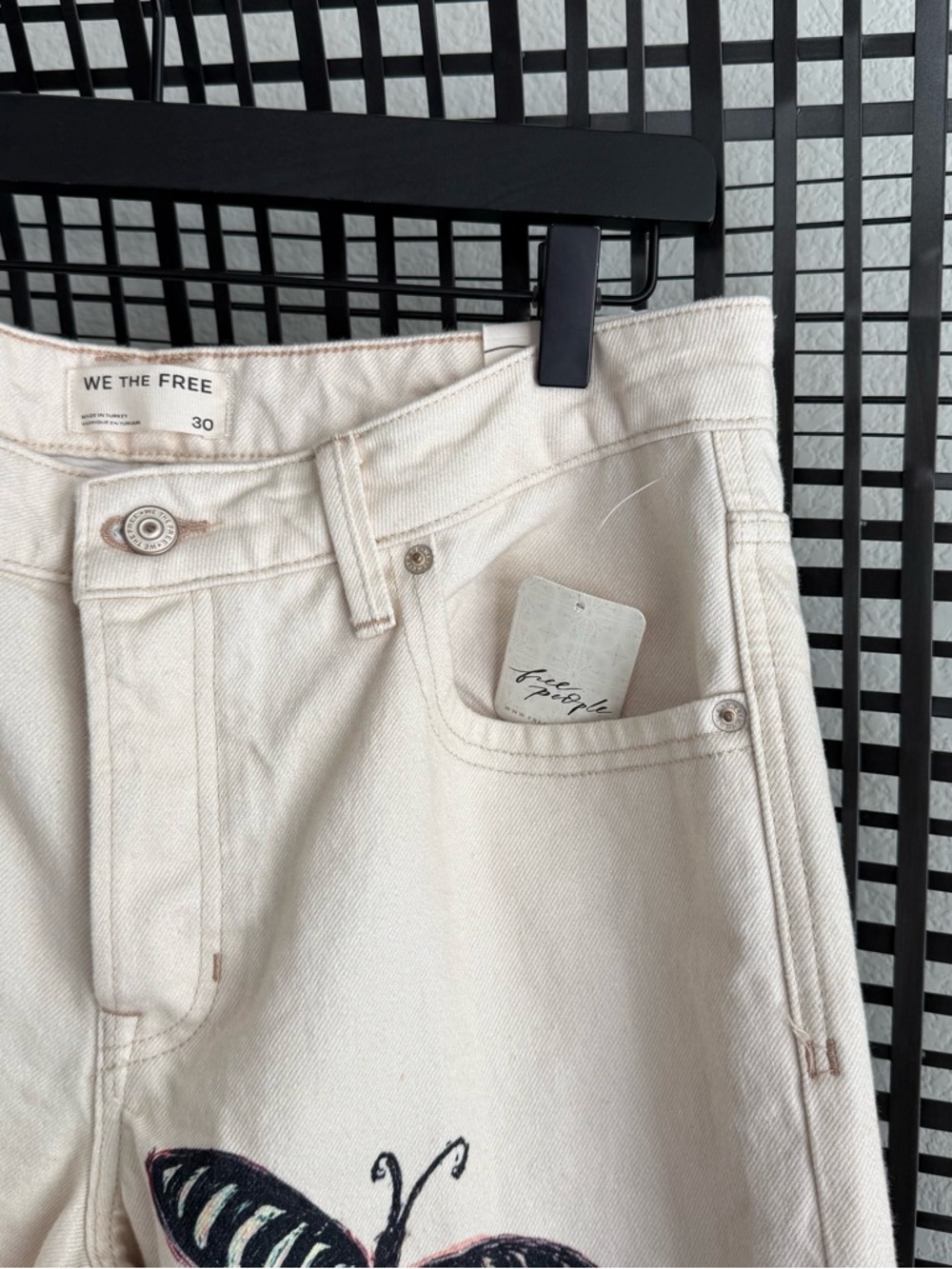 Free people We The Free Tennessee Low-Rise Illusions Jeans dragonfly - Picture 6 of 7